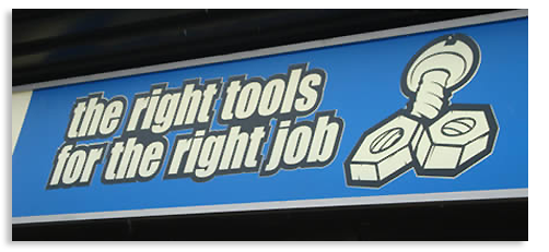 exemple-logo-design-raté-right-tools-for-the-right-job